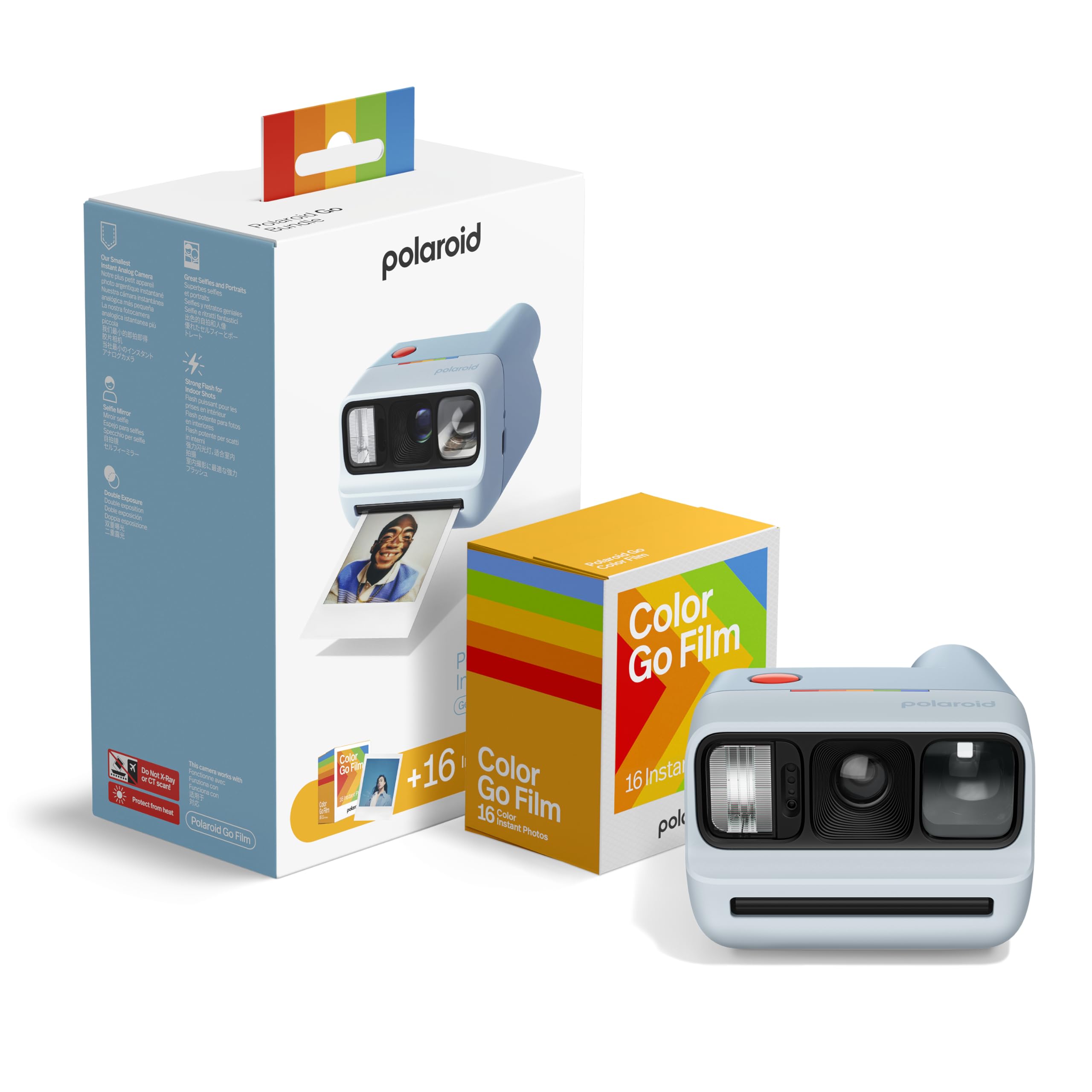 Amazon | Polaroid - インスタントカメラ Go Gen 3 ライトブルー + Go
